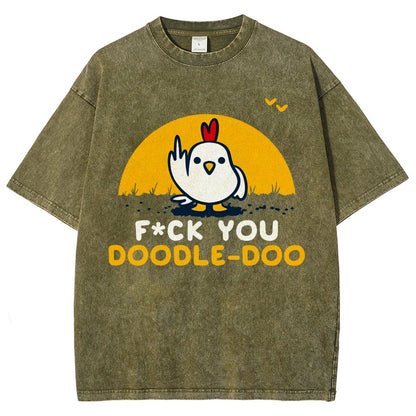 FU Doodle Doo Vintage Distressed T-shirt
