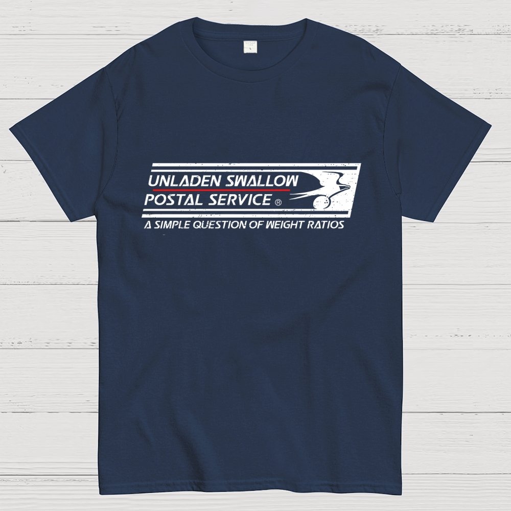 Unladen Swallow Postal Service Geek T-Shirt
