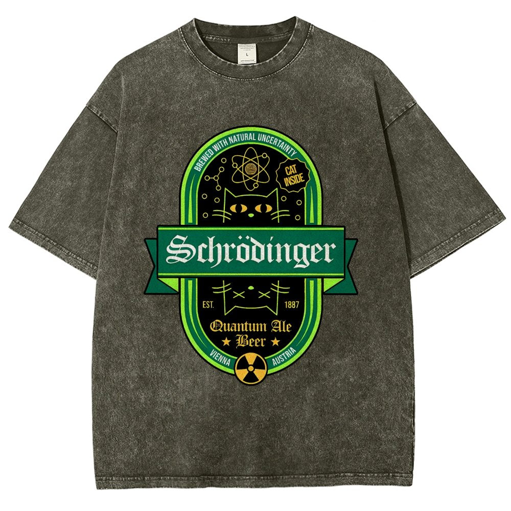 Schrödinger's Cat Inside Vintage Distressed T-shirt