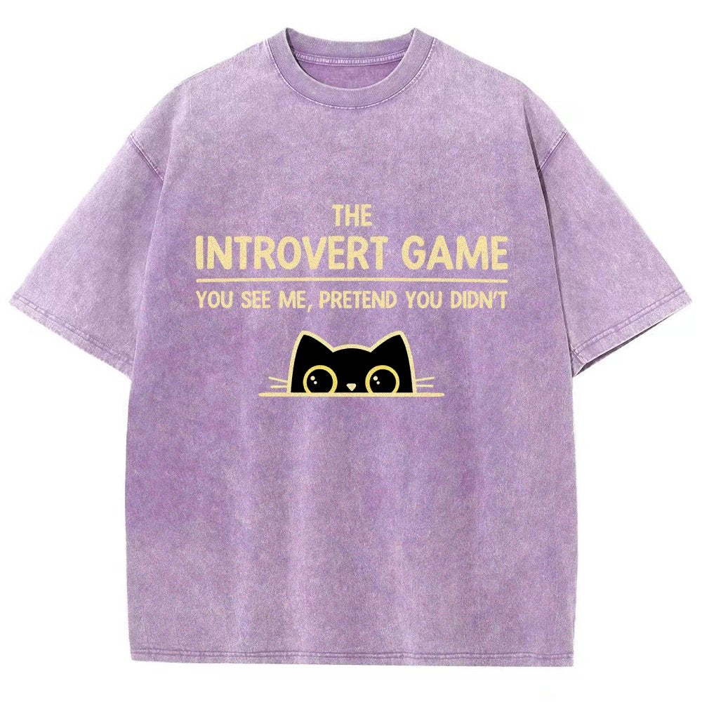The Introvert Game Vintage Distressed T-shirt