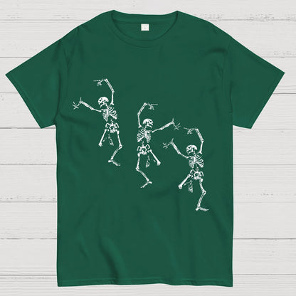 Skeleton Dancing Halloween Geeky T-Shirt