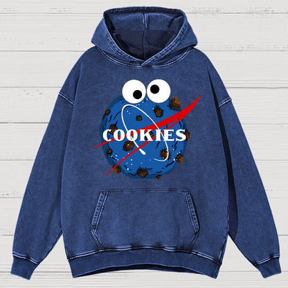 Space Cookies Vintage Distressed Hoodie