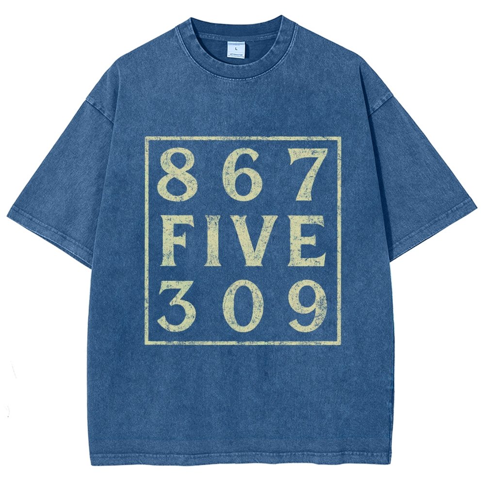 Music 867 Five 309 80S Pop Music  Vintage Distressed T-shirt