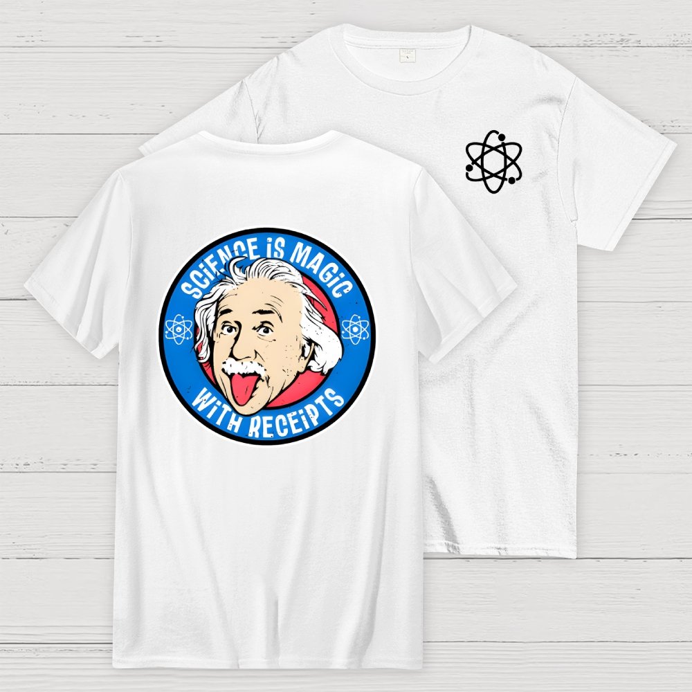 Science Is Magic Front And Back Printing Geek T-Shirt