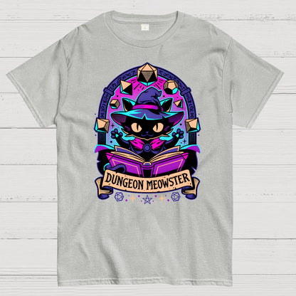 Feline Dungeon Keeper Meowster Geek T-Shirt