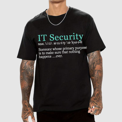 Best Funny IT Security Cybersecurity Definition Gi Geek T-Shirt