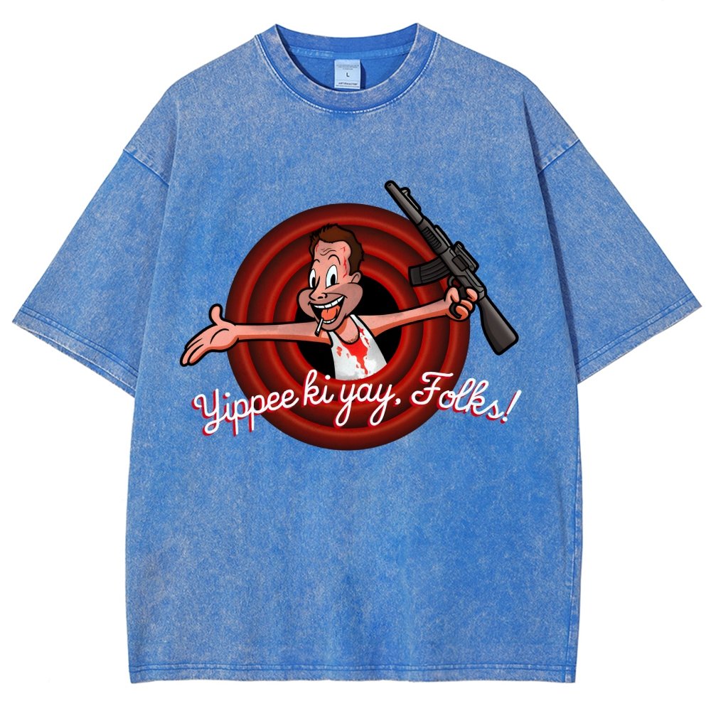 Yippee ki yay. folks! Vintage Distressed T-shirt