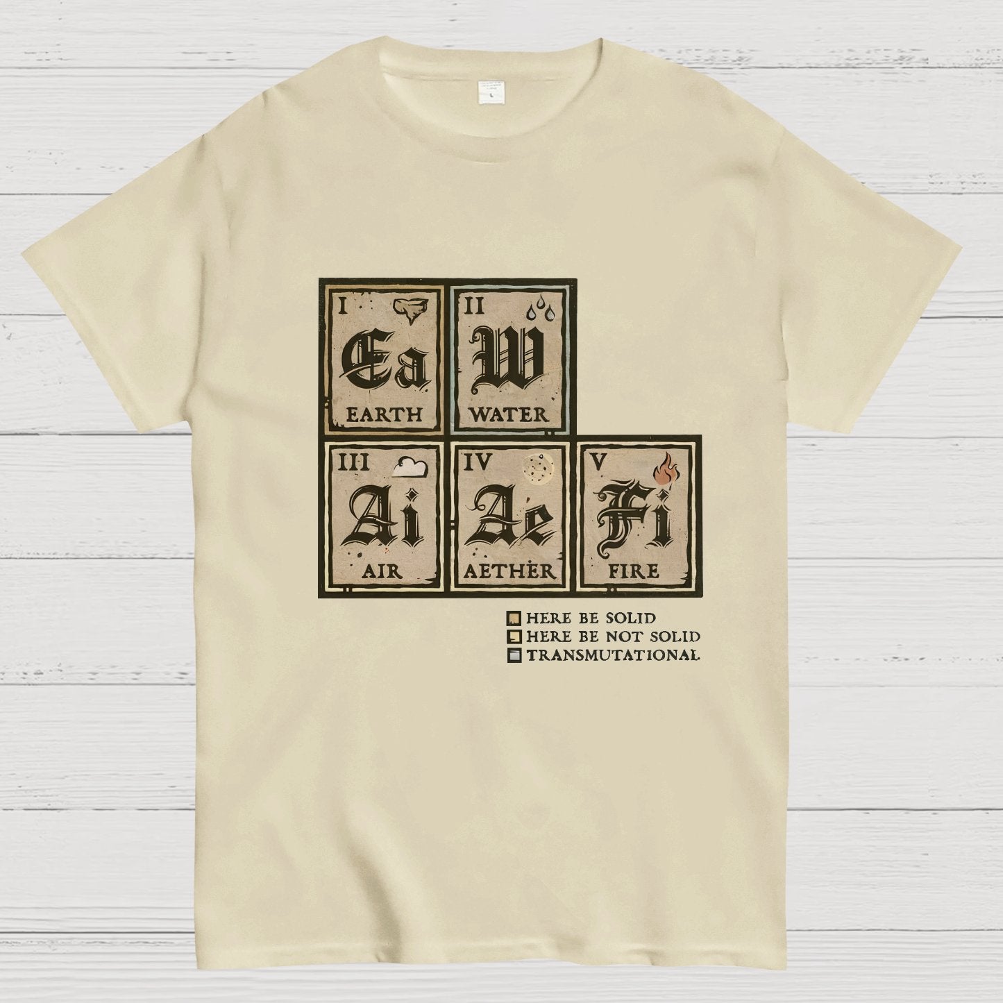 Periodic Table Vintage Nerdy T-Shirt