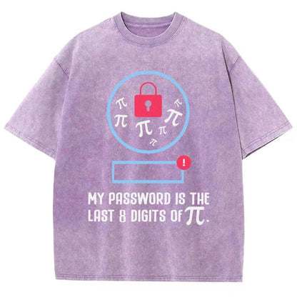My Password the last digits Pi Day Vintage Distressed T-shirt