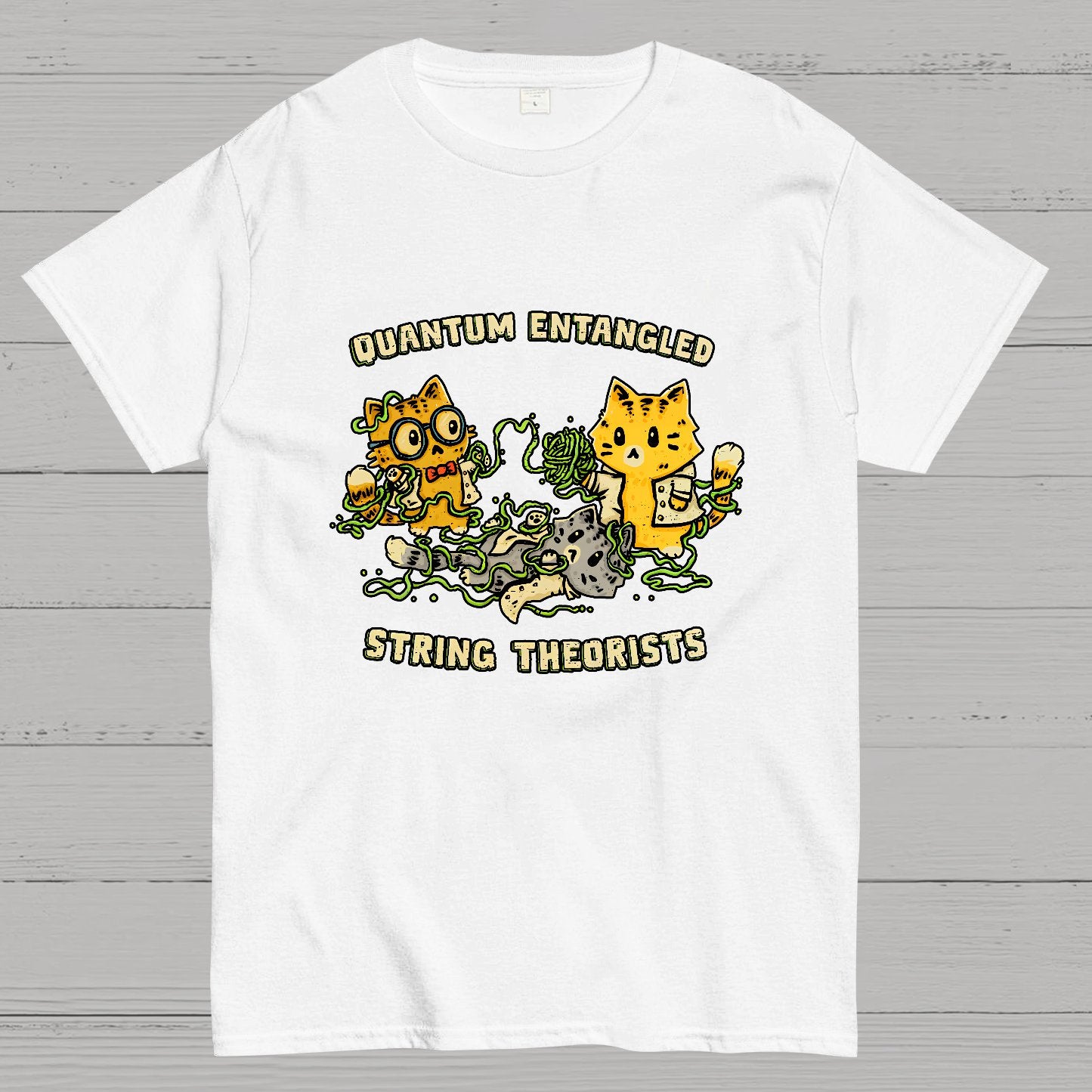 Quantum Entangled String Theorists Geek T-Shirt