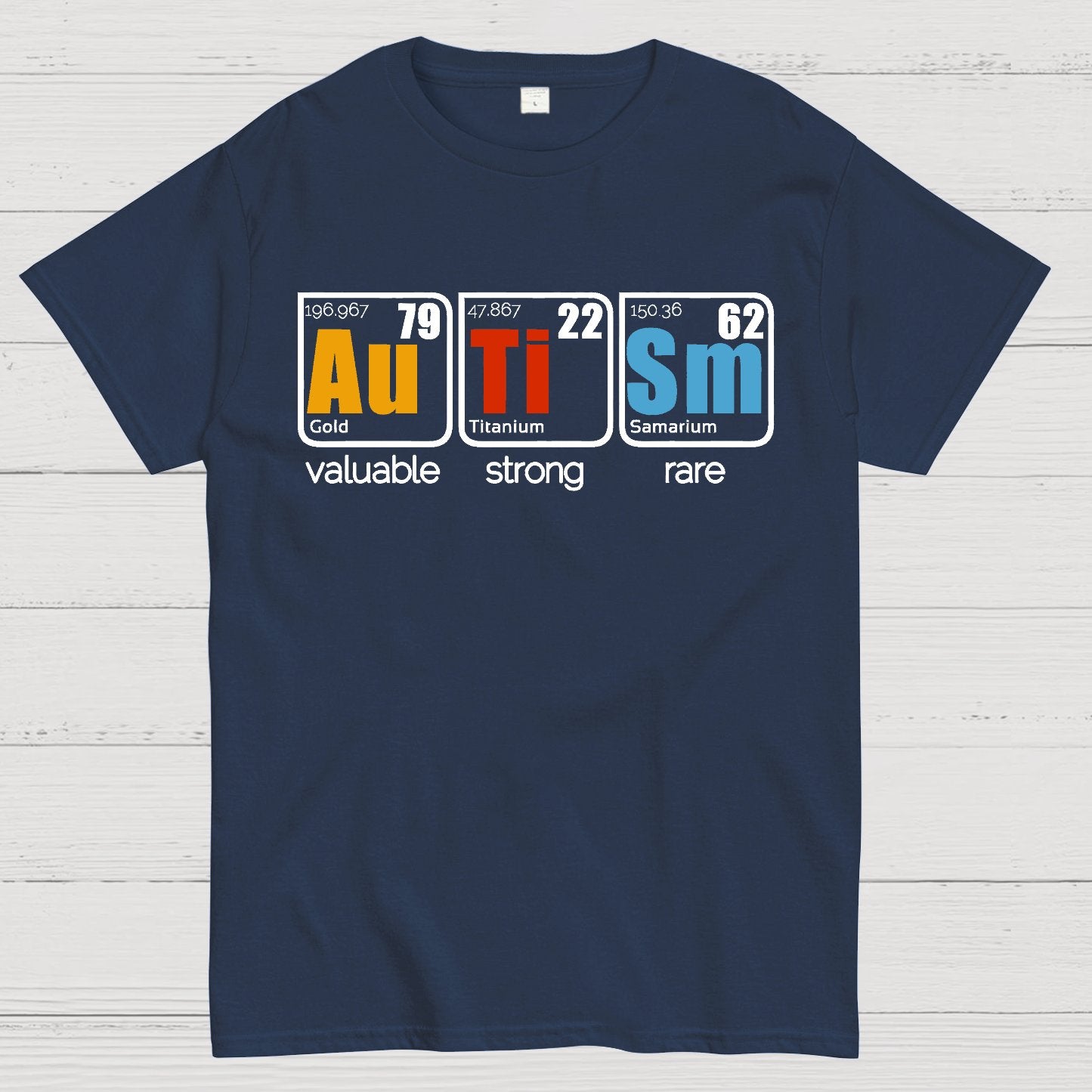 Valuable, Strong, Rare: Autism in Elements Geek T-Shirt