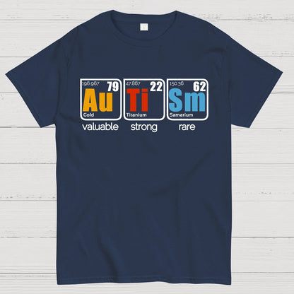 Valuable, Strong, Rare: Autism in Elements Geek T-Shirt