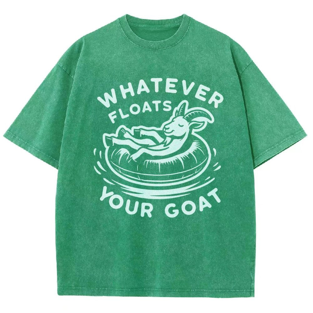 Whatever Floats Your Goat  Vintage Distressed T-shirt