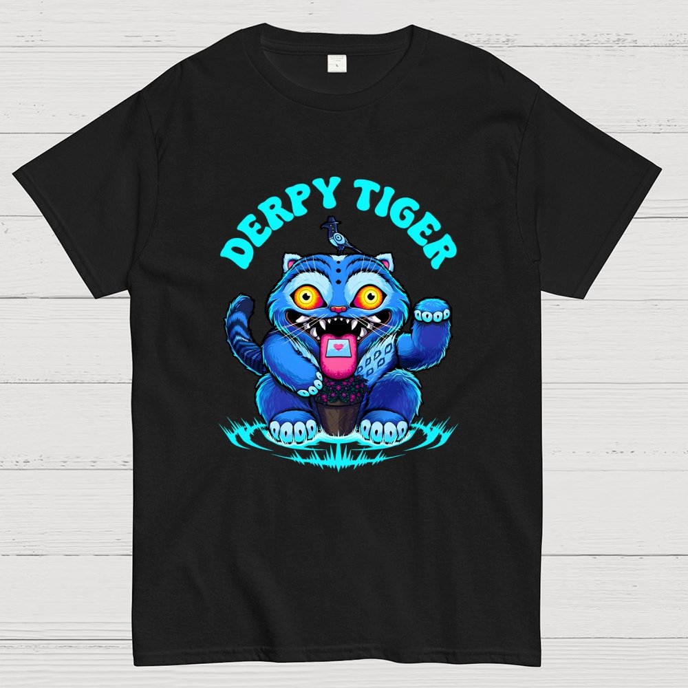 Derpy Tiger Geek T-Shirt