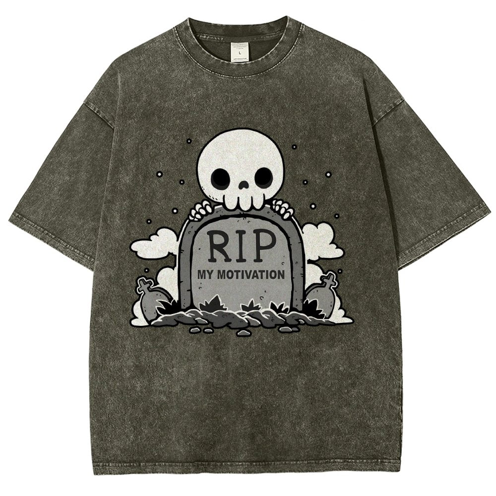 Rip My Motivation Vintage Distressed T-shirt
