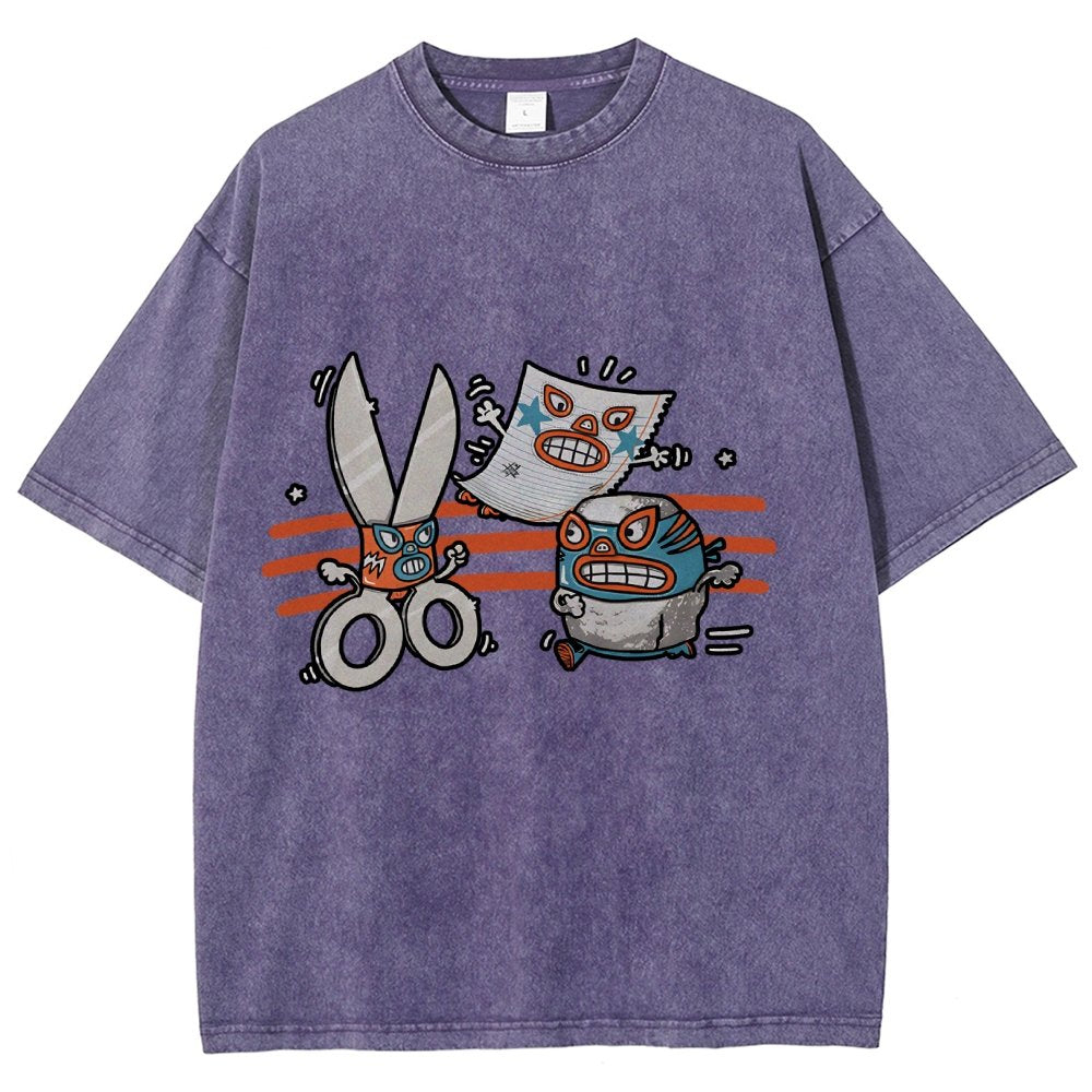 Rock Paper Scissor Vintage Distressed T-shirt