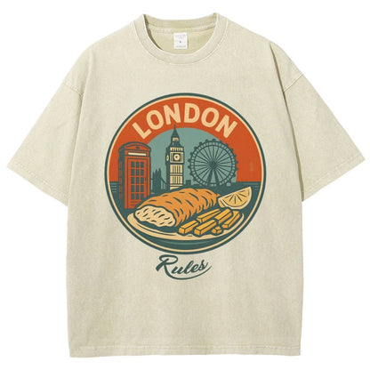 Rules.Century-Old Restaurant Vintage Distressed T-shirt
