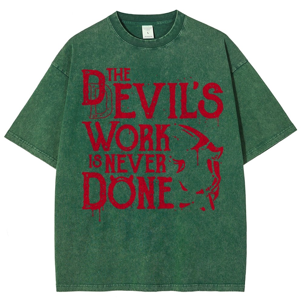 Never Done Vintage Distressed T-shirt