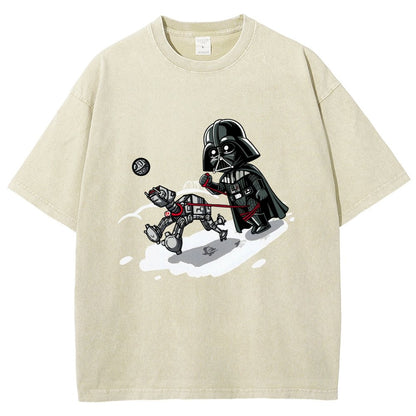 Even villains need to walk their pets Vintage Distressed T-shirt