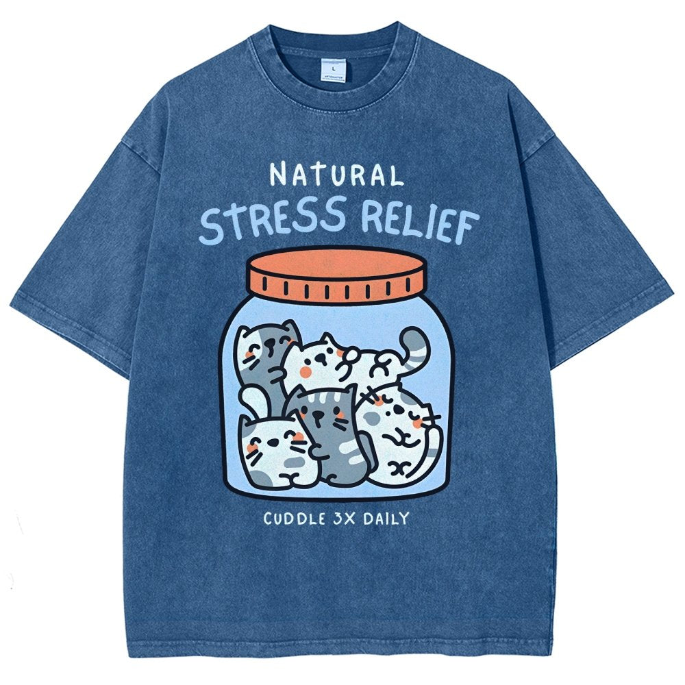 Natural Stress Relief Vintage Distressed T-shirt