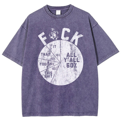 Sentiment Quantification Failure Pie Chart Vintage Distressed T-shirt