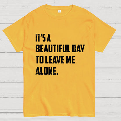 It's A Beautiful Day To Leave Me Alone Geek T-Shirt