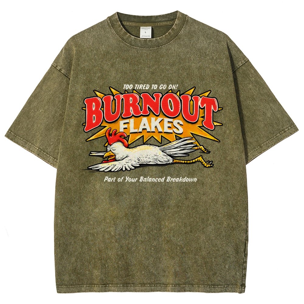 Burnout Flakes Vintage Distressed T-shirt