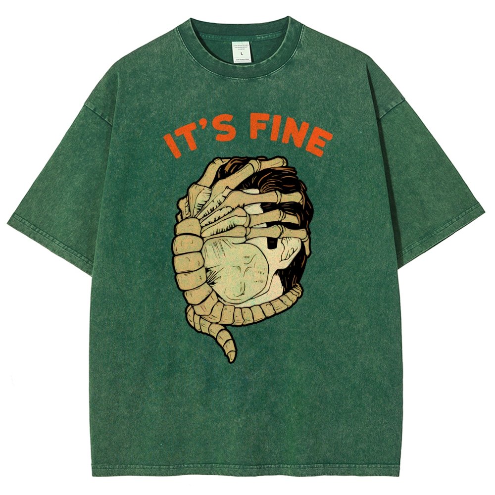 It’S Fine Vintage Distressed T-shirt