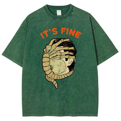 It’S Fine Vintage Distressed T-shirt