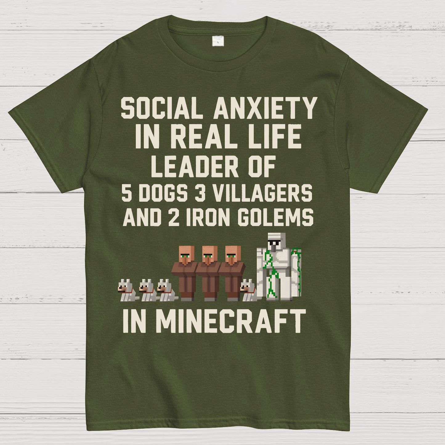 Social Fear In Reality, leader In Game Geek T-Shirt