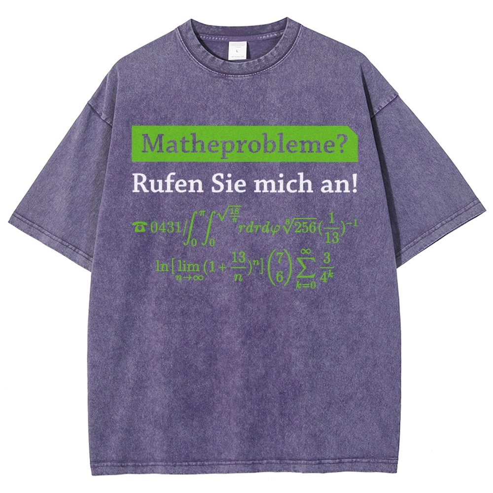 Funny Word Matheprobleme Vintage Distressed T-shirt