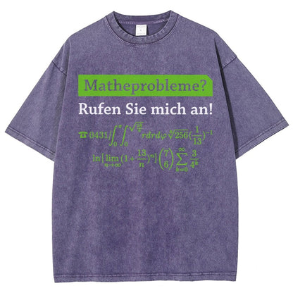 Funny Word Matheprobleme Vintage Distressed T-shirt