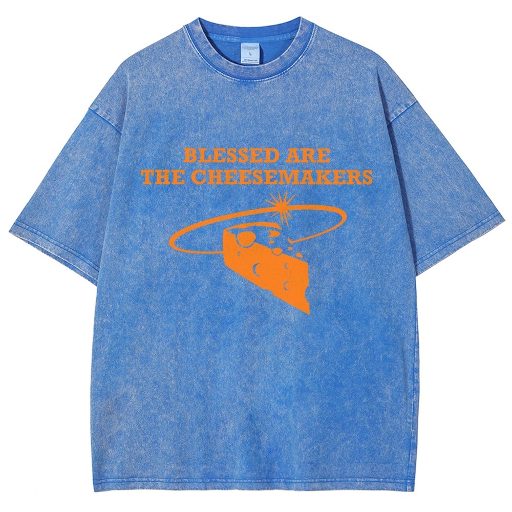 Blessed Are The Cheesemakers Vintage Distressed T-shirt