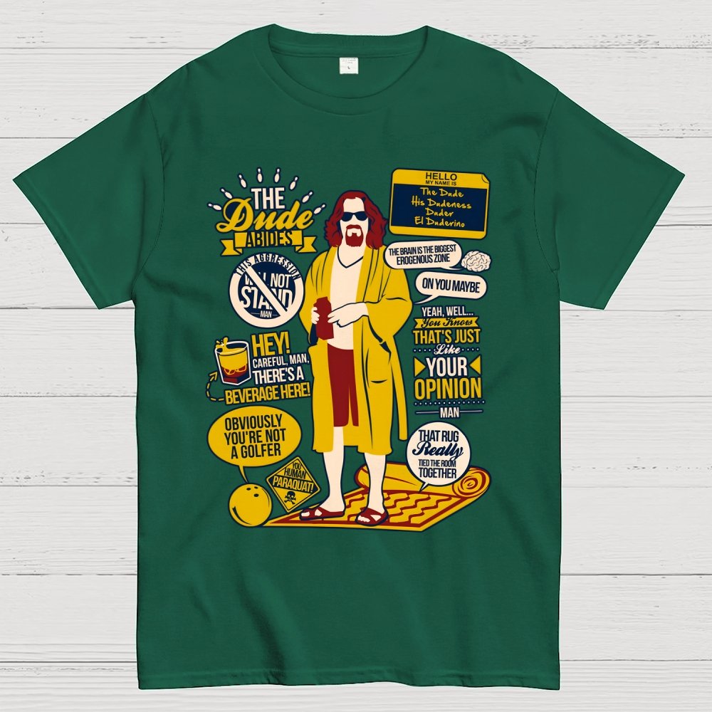 The Dude Quotes Geek T-Shirt