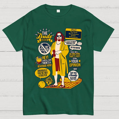 The Dude Quotes Geek T-Shirt
