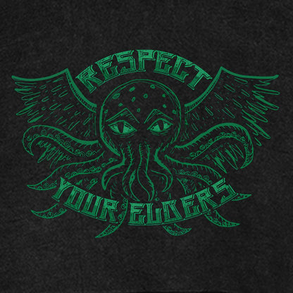 Respect Your Elder Gods Vintage Distressed Hoodie