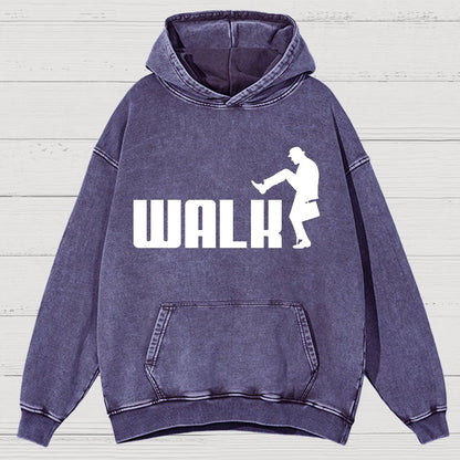 Walk Funny Vintage Distressed Hoodie