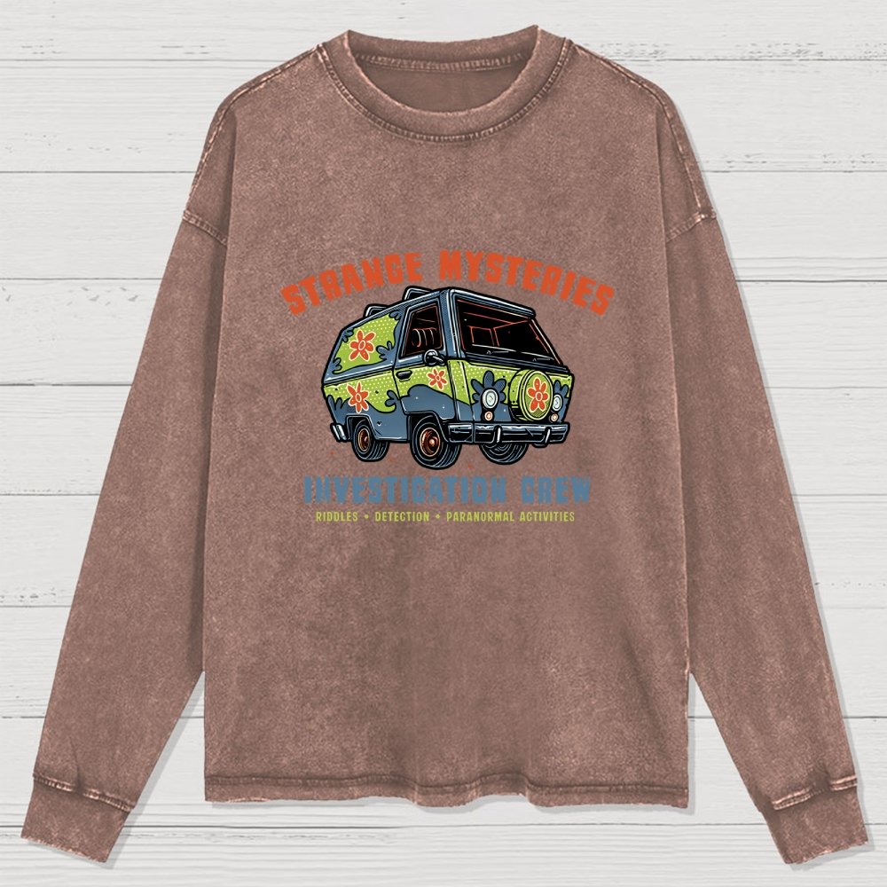 Strange Mysteries Washed Long Sleeve Tee