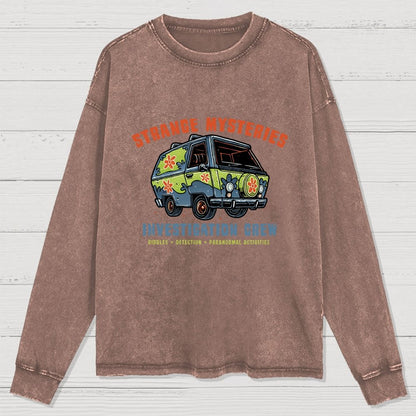 Strange Mysteries Washed Long Sleeve Tee