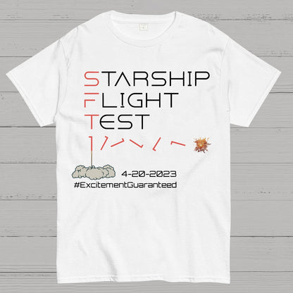 Starship Flight Test Milestone SFT1 Geek T-Shirt