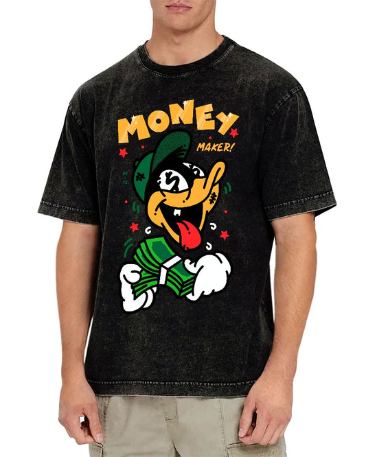 Money Maker！Vintage Distressed T-shirt