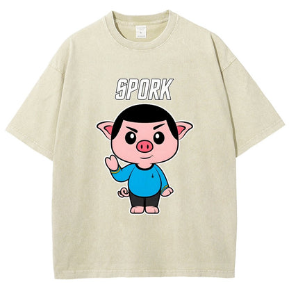 Spork Vintage Distressed T-shirt