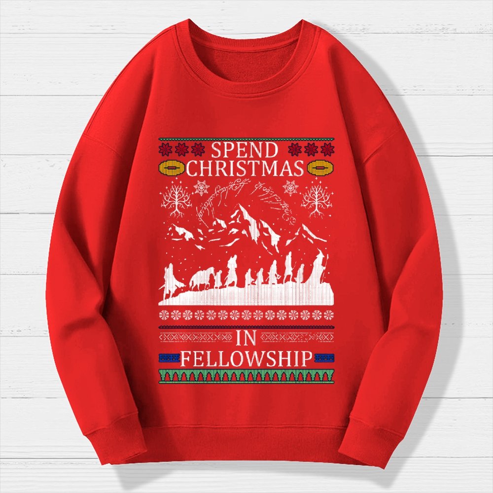 Spent Christmas in Group Geek Cotton Sweatshirt