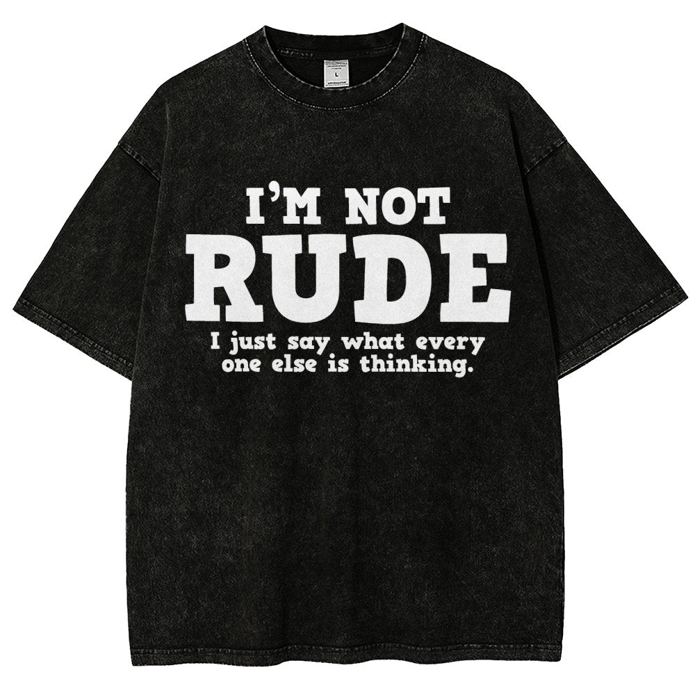 I'm not Rude I Just Have The Balls to Say What Everyone Else is Thinking Vintage Distressed T-shirt