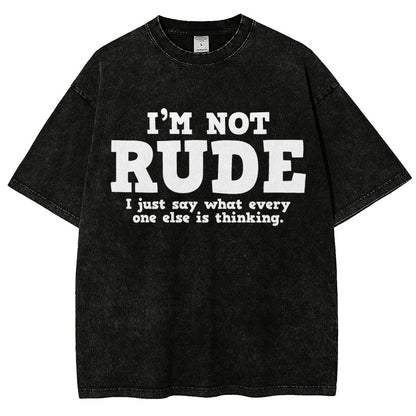 I'm not Rude I Just Have The Balls to Say What Everyone Else is Thinking Vintage Distressed T-shirt