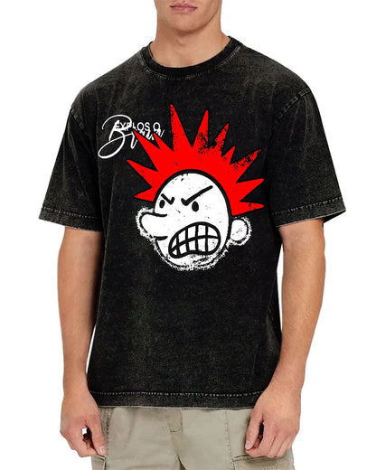 The Brain Explodes Vintage Distressed T-shirt