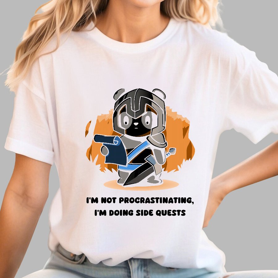 I'm Not Procrastinating It's A Side Quest Geek T-Shirt