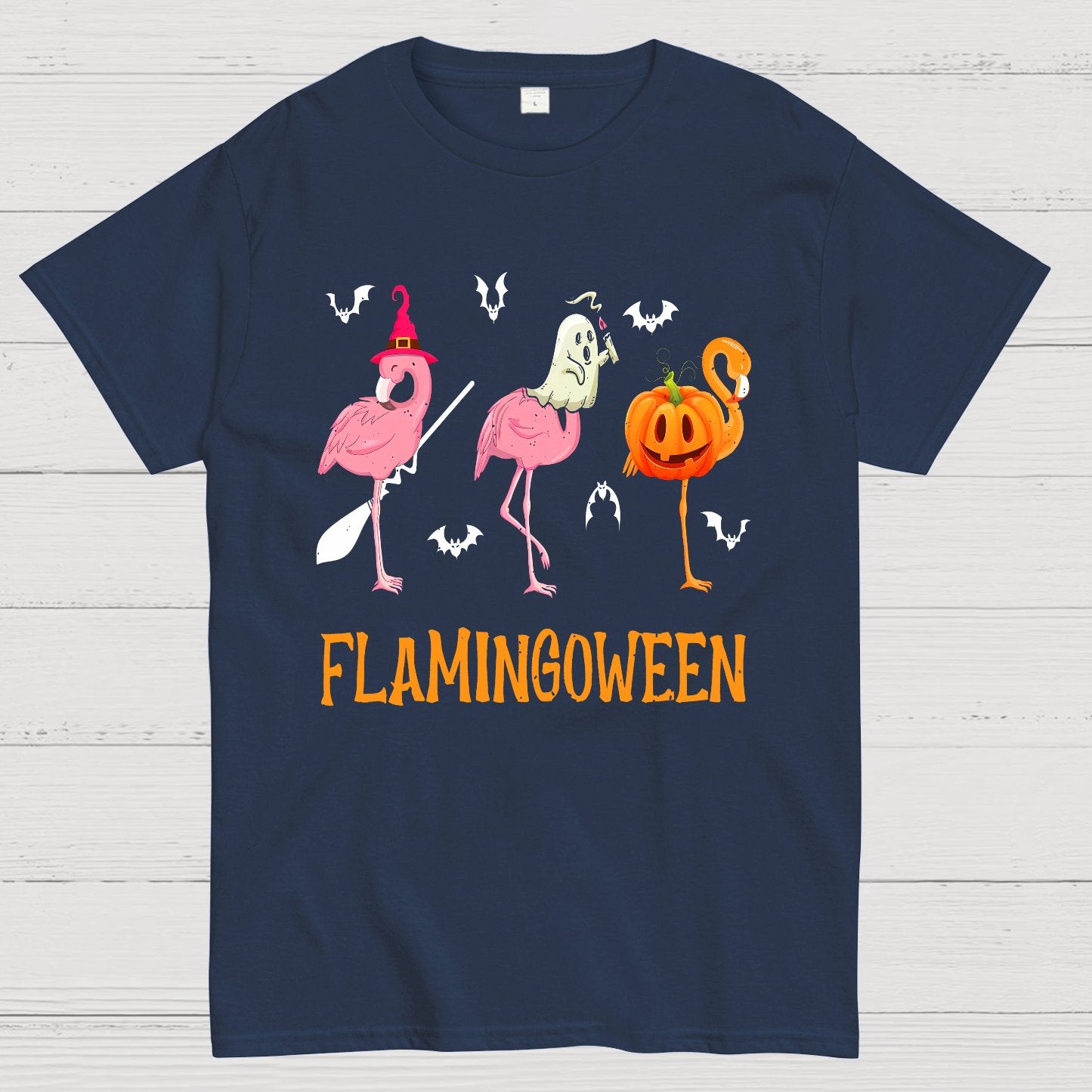 Halloween Flamingo Geek T-Shirt