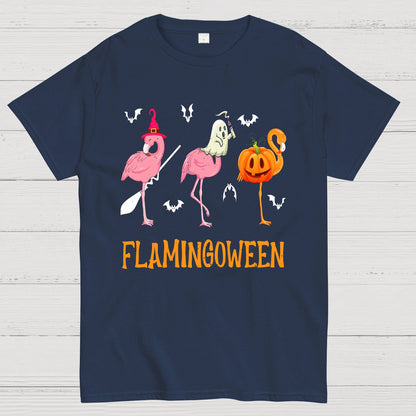 Halloween Flamingo Geek T-Shirt