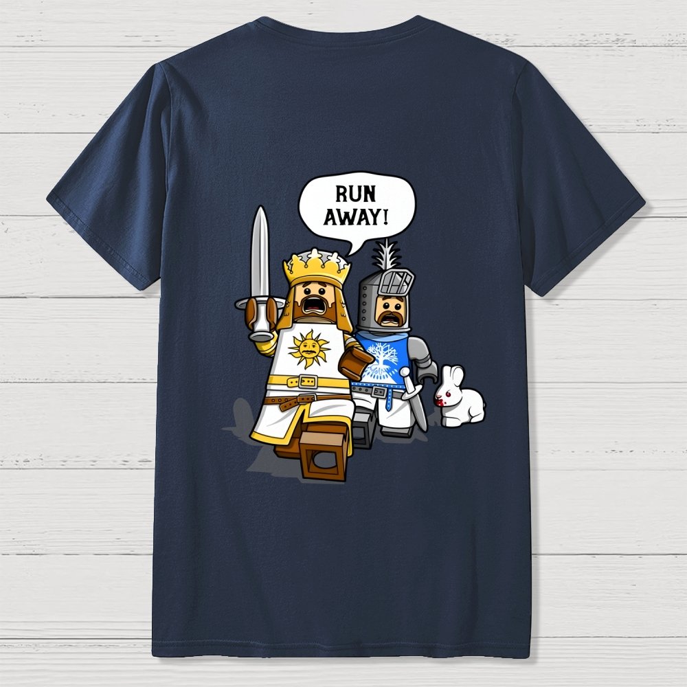 The Cowardly King Unisex Front And Back Printing Geek T-Shirt